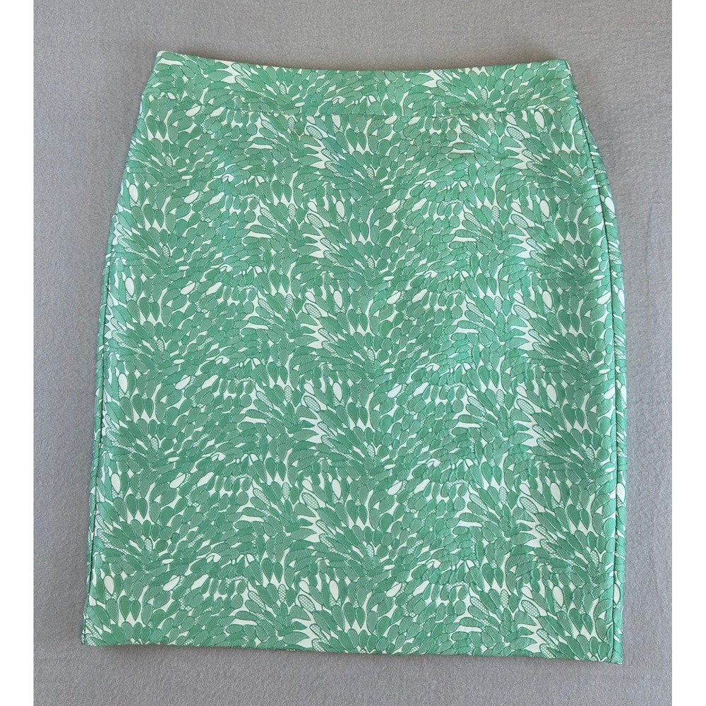 New Ann Taylor Pencil Skirt Size 12 Textured Floral Lace Whimsical Feminine Chic